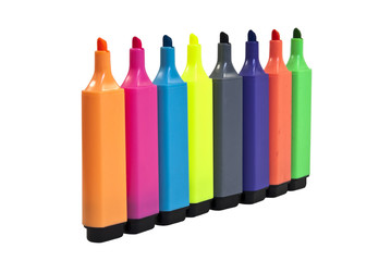 Line of Highlighter Pens