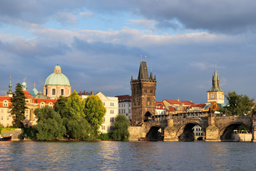 Fototapeta premium Prague at sunset