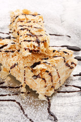 puff pastry with chocolate