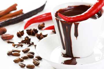 hot chocolate with spice