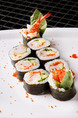 sushi on the plate