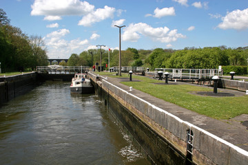 Fototapeta premium canal lock