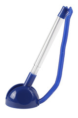 Blue plastic pen