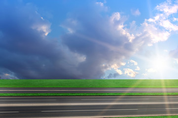 Fototapeta premium Road asphalted highway