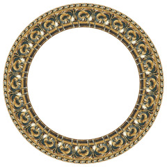 Oval gold picture frame