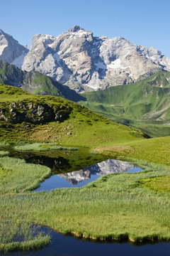 Naturlandschft in den Alpen