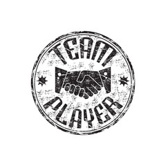 Obraz premium Team player rubber stamp