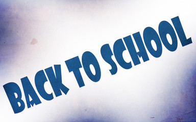 Label of back to school