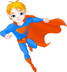 Rolgordijnen Superhelden Super jongen