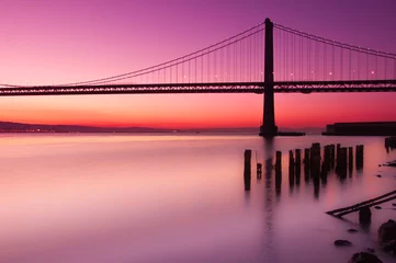Papier Peint photo San Francisco Bay Bridge, San Francisco, Californie.