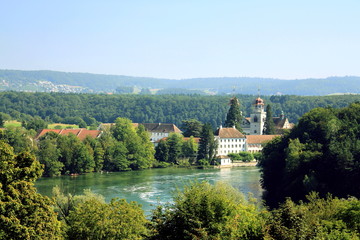 Fototapeta na wymiar Środowisko Rheinau klasztor