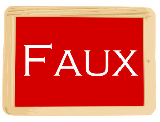 Ardoise : Faux
