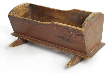 antique baby crib