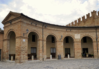 Fototapeta premium Piazza Maggiore, Mondaino