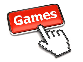 Games button and hand cursor