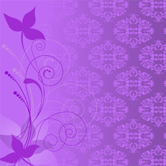 Fototapeta na wymiar lilac plant composition