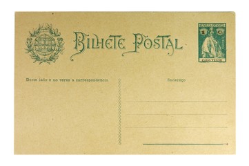 Alte Postkarte aus Portugal