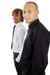 Two fresh businessman
