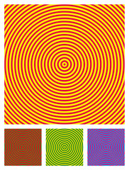 Optical Illusion Background, Vector Illustration