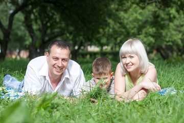 Fototapeta premium Happy family