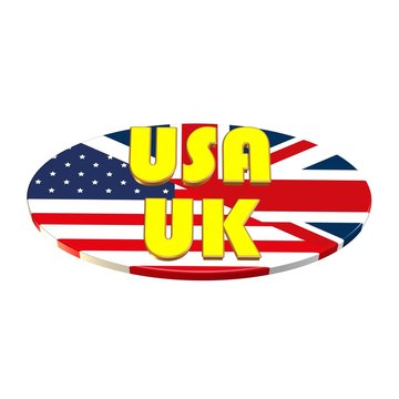 British / American Flag - International Relationship