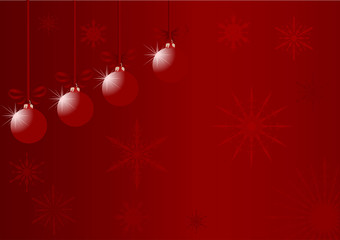 Fototapeta na wymiar design with four christmas tree decorations