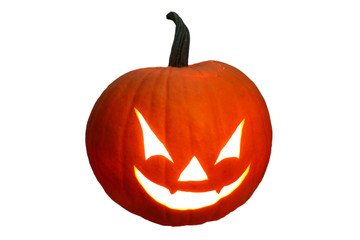 Halloween-Kürbis freigestellt