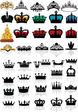 large set of crowns