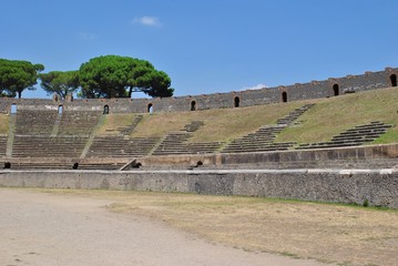 Fototapeta na wymiar Pompeje - archeologiczne - Vesuvio - Neapol - Włochy