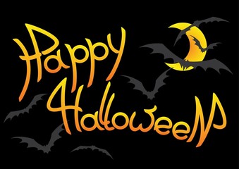 Fototapeta premium Halloween inscription