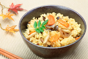 Japanese food(takikomi gohan)