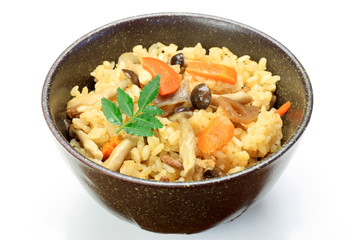 Japanese food(takikomi gohan)