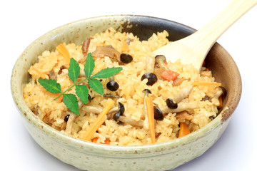 Japanese food(takikomi gohan)