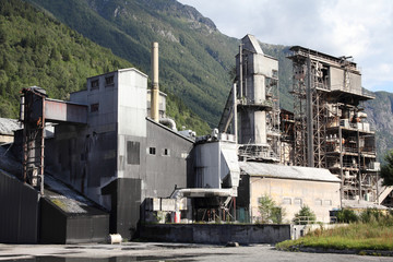 Abandoned factory - smelter in Odda, Norway