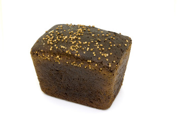 Bread on white background