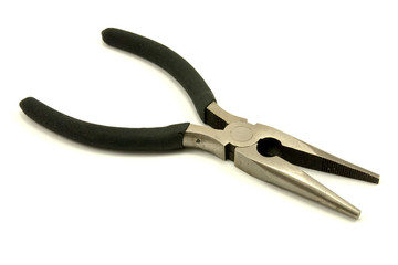 the combination pliers isolated over white background