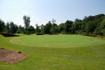 Fototapeta na wymiar Golf course green