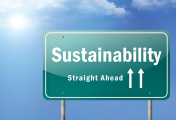 Highway Sign "Sustainability"