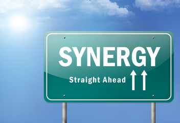 Highway Sign "Synergy"