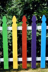 Painted Picket Fence