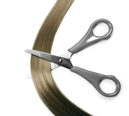 Hair and scissors