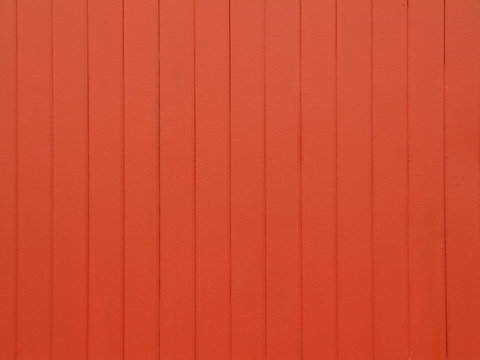 Orange Painted Wooden Wall Background