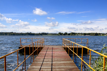 Naklejka premium Steg am See