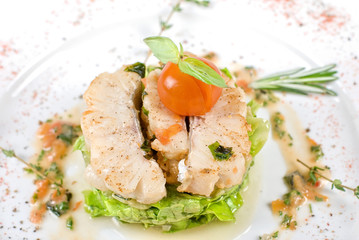 roasted filet pikeperch