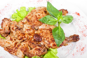 roasted maize chicken meat
