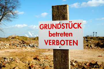 Betreten verboten