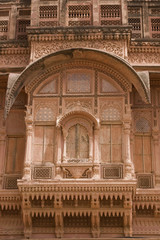 Rajput palace inside Meherangarh Fort , Jodhpur, Rajasthan, Indi