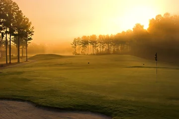  golfbaan bij zonsopgang © Wollwerth Imagery