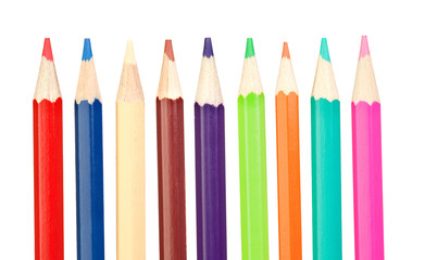 Colored pencils sharp vertical
