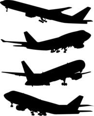 Airplane boeing silhouette